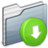 Drop Box Folder graphite Icon